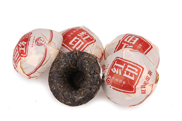 HelloYoung Classic Red Seal * Yunnan XiaGuan TuoCha Pu Erh Tea Raw Tuo Cha 500g Tin