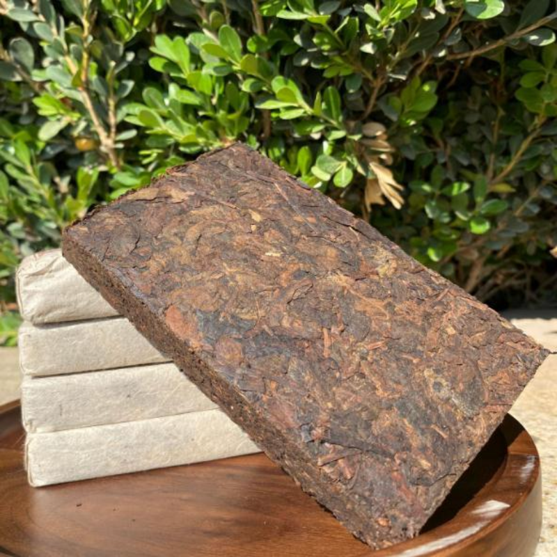 HelloYoung 200g Ripe Puerh Tea Brick Golden Banzhang Pu-erh Cooked Tea Organic Pu'er Tea