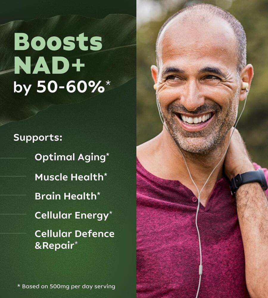 NAD+ Supplement for Anti Aging, Energy, Focus Booster Nicotinamide Riboside