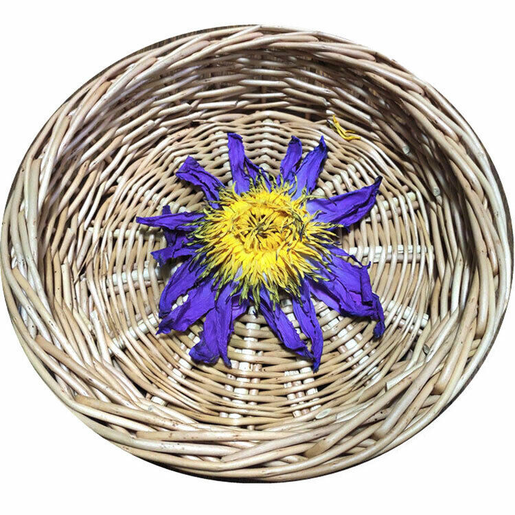 HelloYoung 100g Dried Loose Blue Lotus Flower Herbal Tea Nymphaea Caerulea Savigny Secondary image