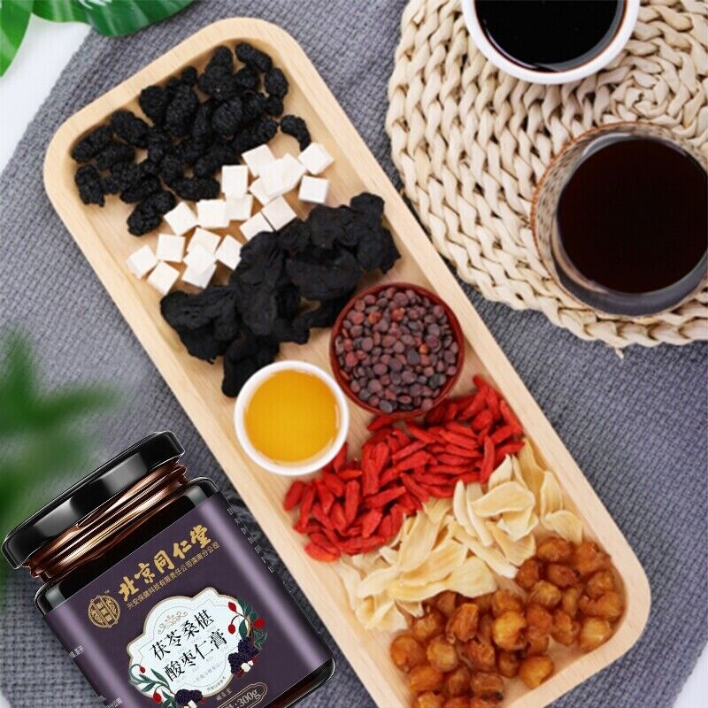 同仁堂茯苓桑椹酸枣仁膏 助眠酸枣膏300g/盒 TongRenTang Poria Mulberry Sour Jujube Kernel Paste Secondary image