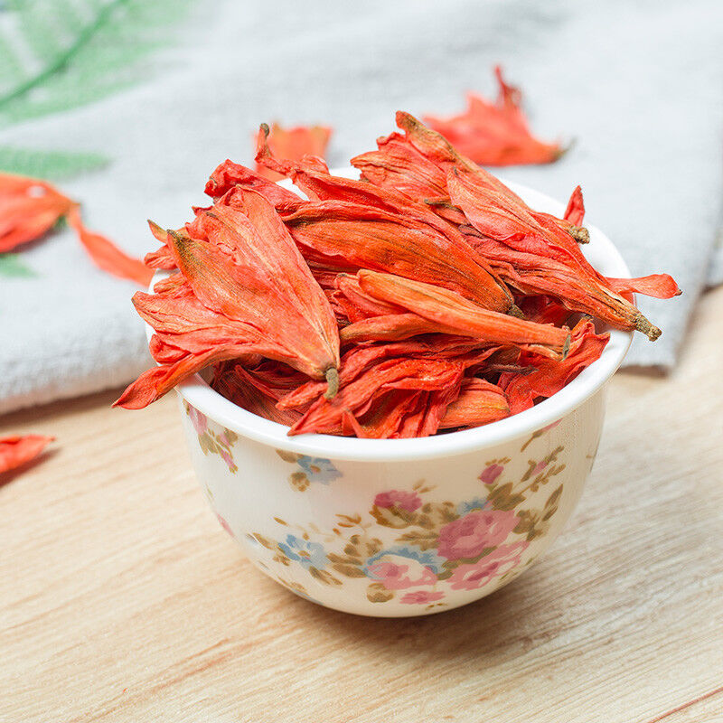 HelloYoung 50~500g China Lily Dried Flower Tea Natural Flower Herbal Tea Lilium Help Sleep