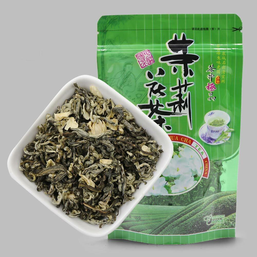 HelloYoung Jasmine Flowers Mix Green Tea Jasmine Scented Flower Tea Organic Loose Leaf Main image
