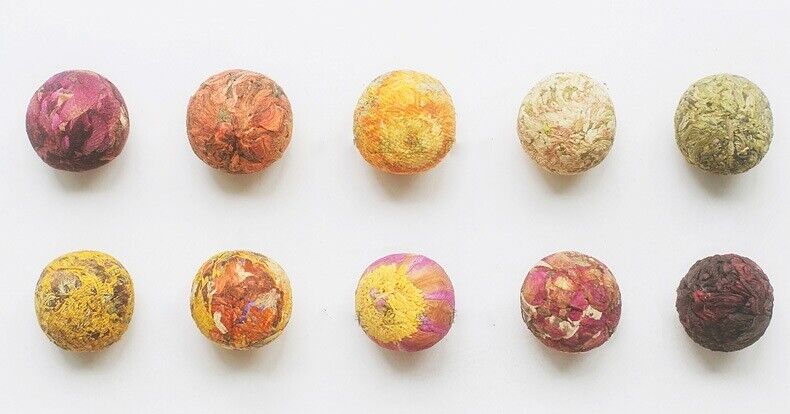 HelloYoung Handmade 10 Kinds Chinese Mix Blooming Tea Balls Flowers Flowering Tea Buds 500g