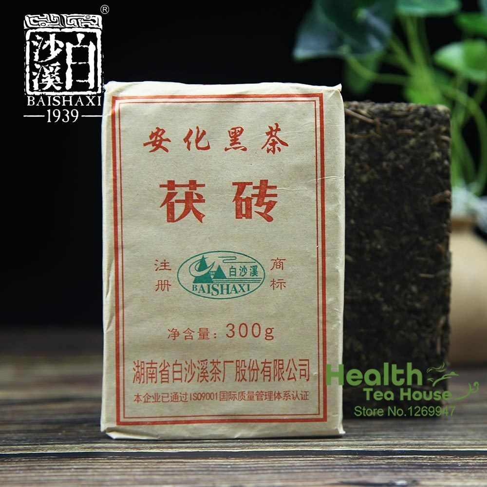 HelloYoung Anhua Baishaxi /17/18/19 yr Dark Tea Golden Flower Dark Tea Fu Brick 300g