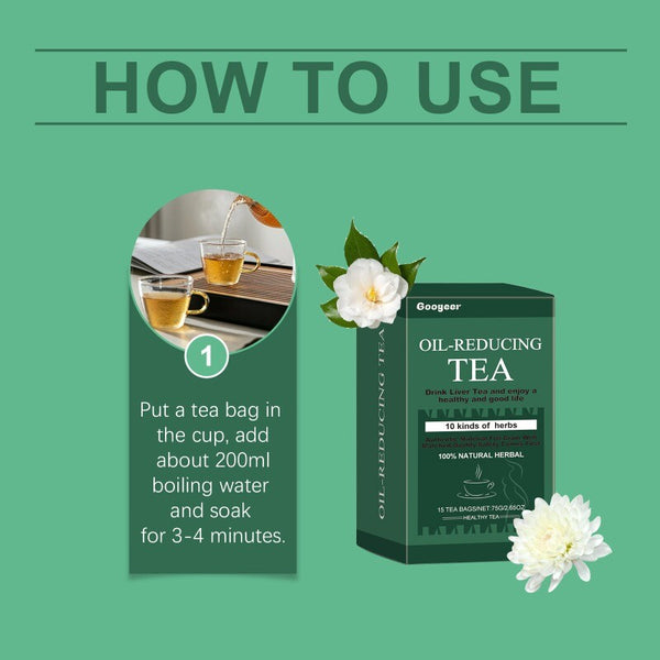 Excellent Formula, Oil Cleansing Tea for Liver Oil-Reducing Tea-10 Herbal