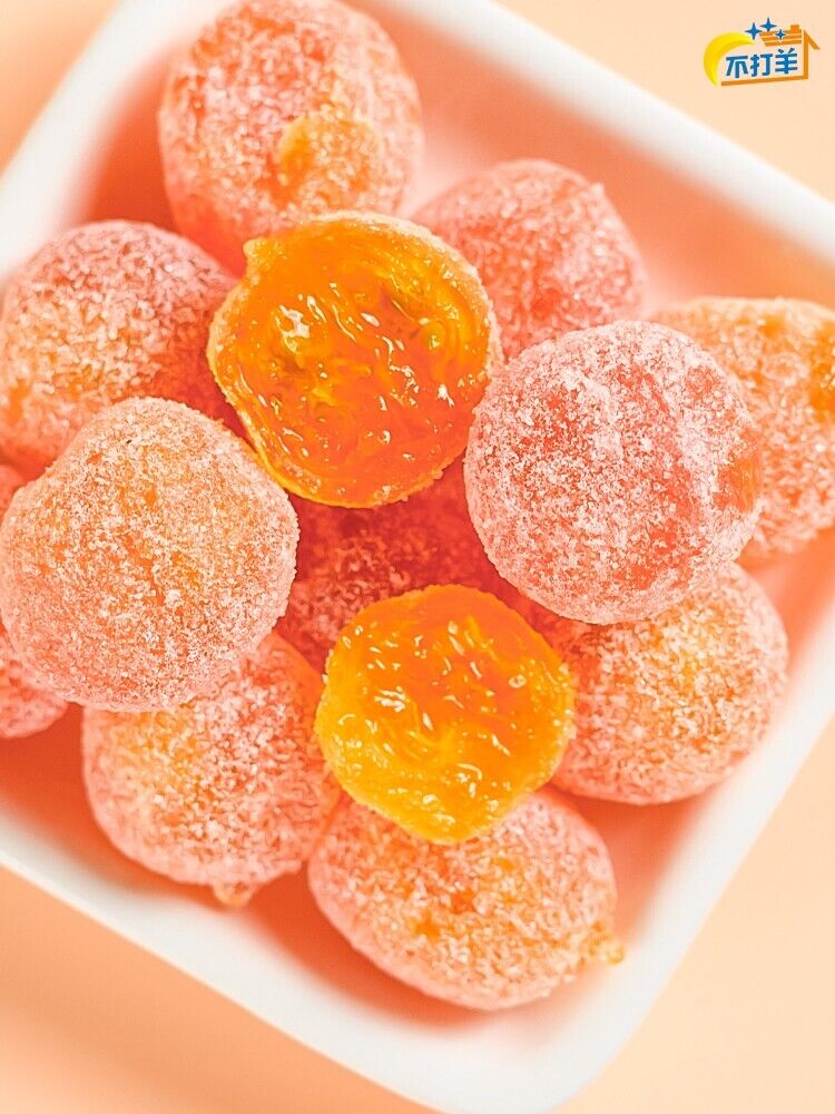 500g Chinese Snacks Cantonese Style Preserved Fruits Icing Sugar Kumquat Secondary image