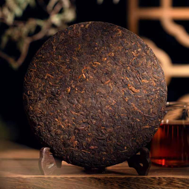 357g Yunnan Puerh Old Tree Ripe Tea Xigui Pu-erh Cooked Tea Cake Pu'er Black Tea Secondary image