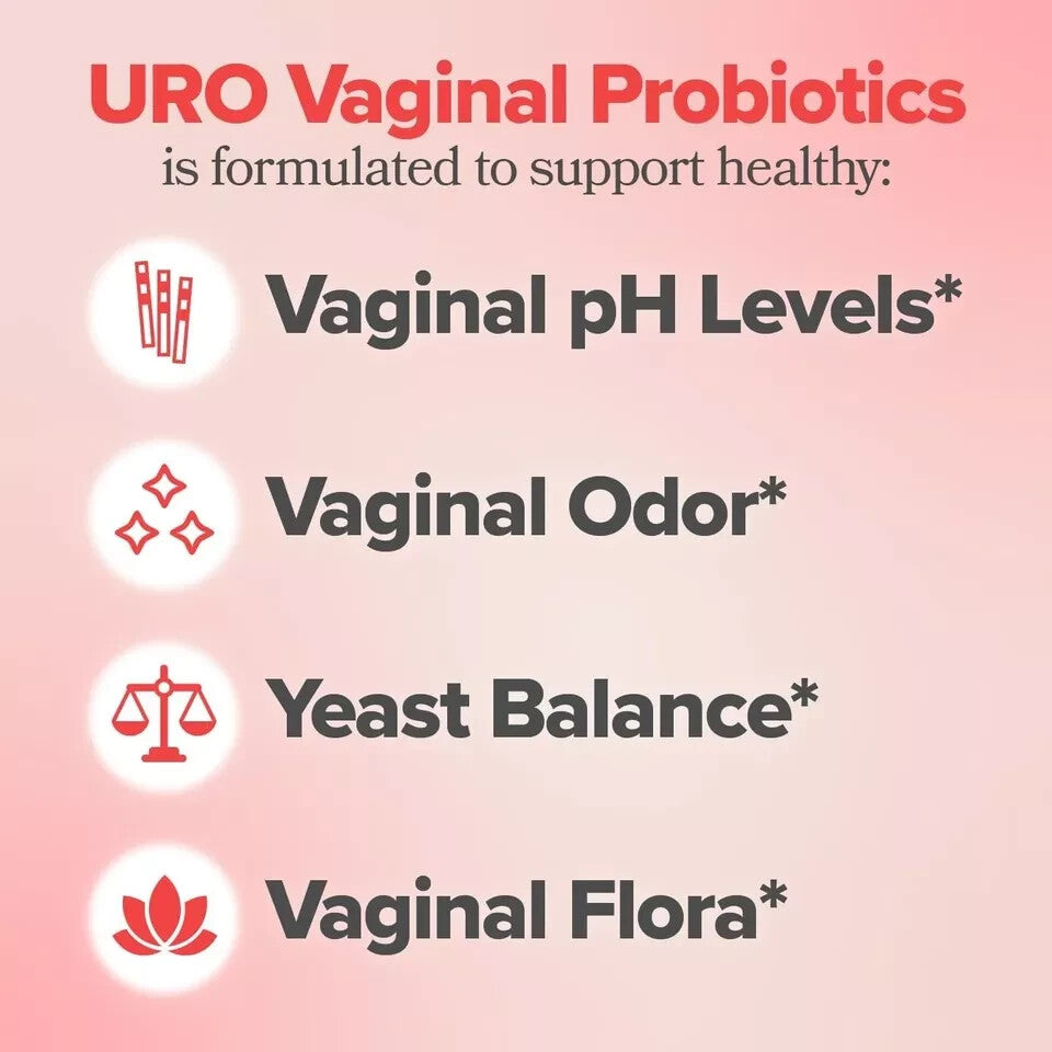Vaginal Probiotics for Women pH Balance with Prebiotics & Lactobacillus, New