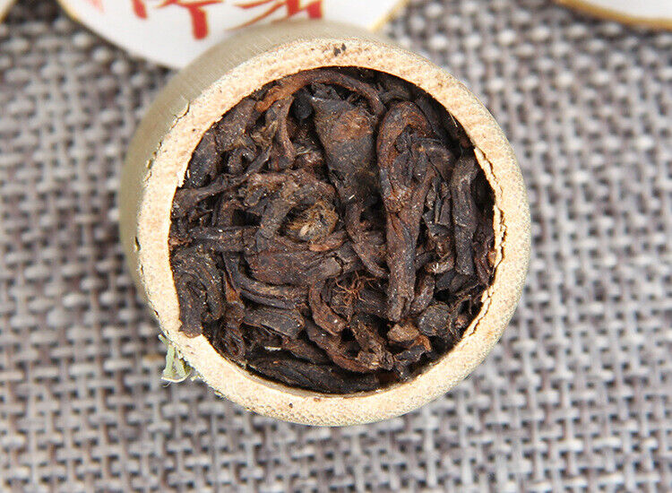 HelloYoung Year Supreme Bamboo Bingdao Ancient Pu'er Puerh Tea Yunnan Puer Ripe 500g