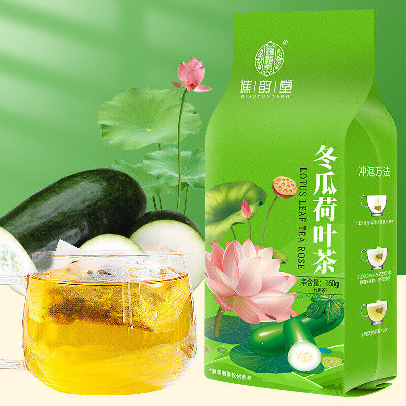 40 Pcs Herbal Teabags Includes Rose Lotus Leaf and White Gourd Slimming Tea 160g Secondary image