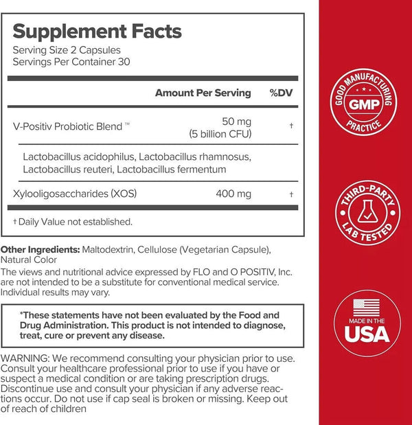 URO Vaginal Probiotics for Women pH Balance with Prebiotics & Lactobacillus, New