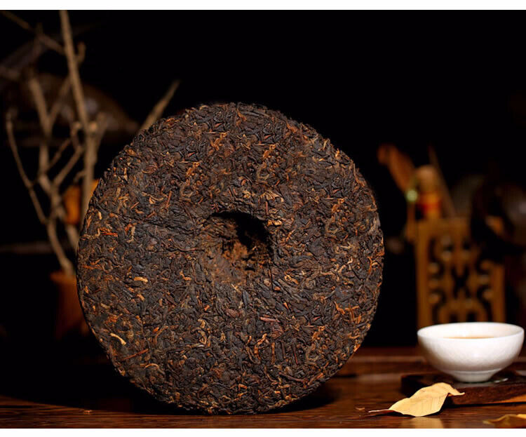 HelloYoung Ripe Pu-erh Heaven Earth Menghai Royal Golden Buds Old Arbor King Tea 357g