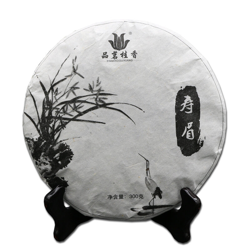 Qingyun Series Fuding White Tea Gaoshan Gongmei Shoumei Tea Cake Fujian Tea 300g Secondary image