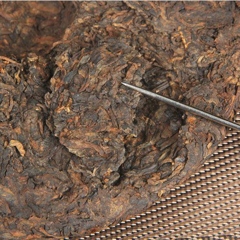 357g Old Ripe Puerh Tea Yunnan Pu'er Cooked Tea Cake Old Tree Pu-erh Black Tea