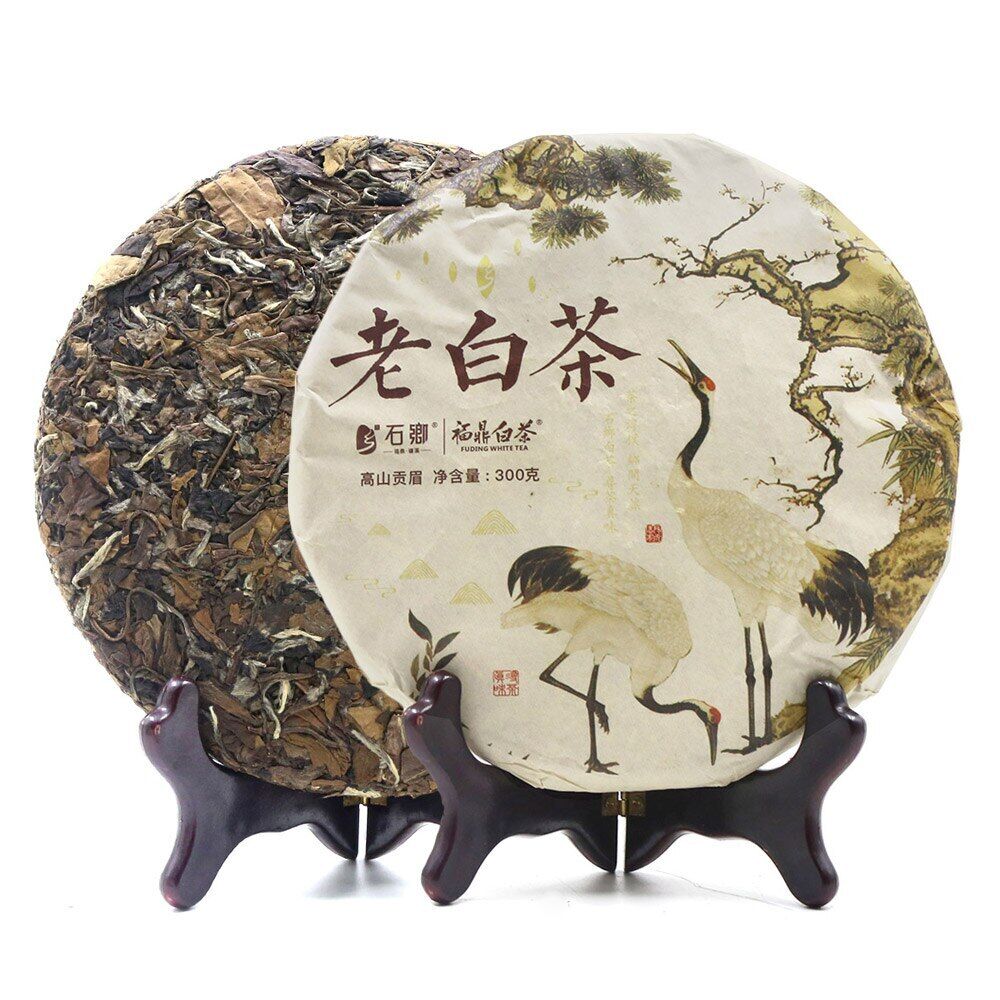 HelloYoung ShuangHe Old Bai Cha FuJian White Tea Cake 300g Main image