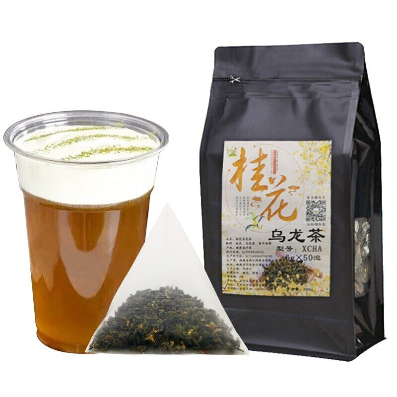 HelloYoung 50 Pcs Taiwan Oolong Tea Bags with Dried Sweet-scented Osmanthus Flower Teabags