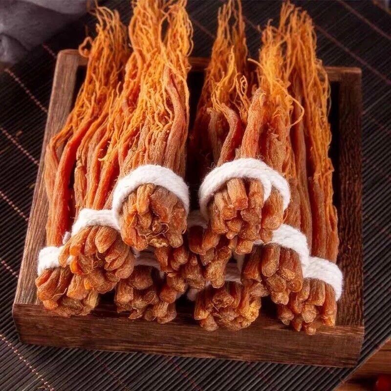 HelloYoung Puer Red Ginseng Roots Changbaishan Panax Ginseng Root Chinese Herbal Herbs Main image