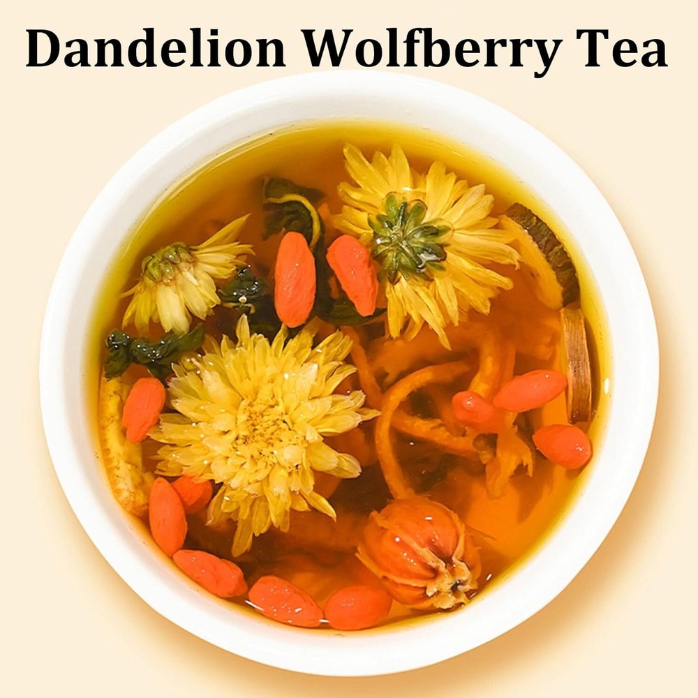 Dandelion Wolfberry Organic Kidney Liver Chinese Tea Chicory and Gardenia Tea Secondary image