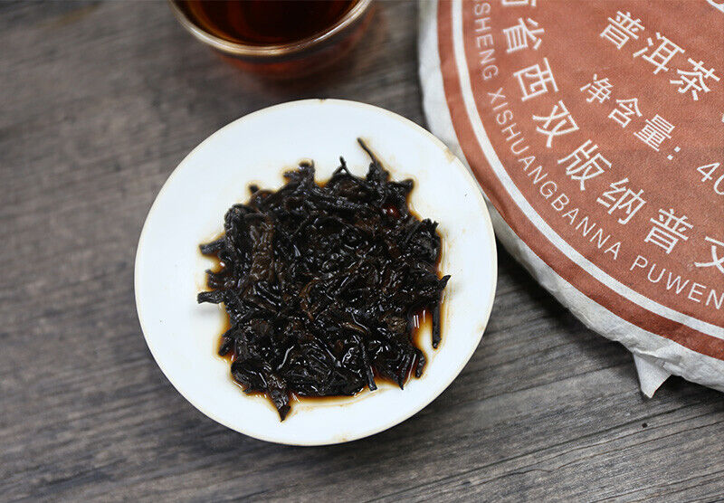 TemuTea 400g Pu Wen YunYa Qizi Pu'er Ripe Tea, Yunnan Puer Tea