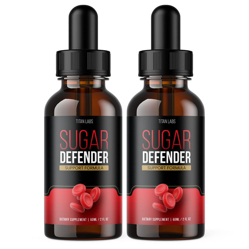 (2 Pack) Sugar Defender, Sugar Defender Blood Sugar Support Supplement (4oz)