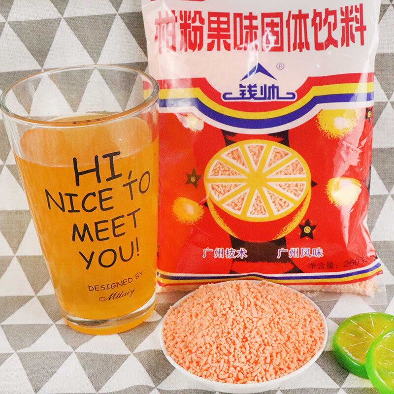 260g/bag orange powder drink fruit juice solid drink 橘子粉冲饮果味汁 Secondary image