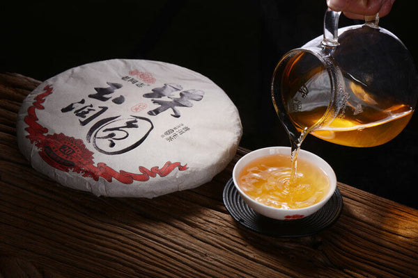 HelloYoung HAIWAN Brand Old Comrade Zhu Yuan Yu Run Pu-erh Tea Cake 400g Raw Puer