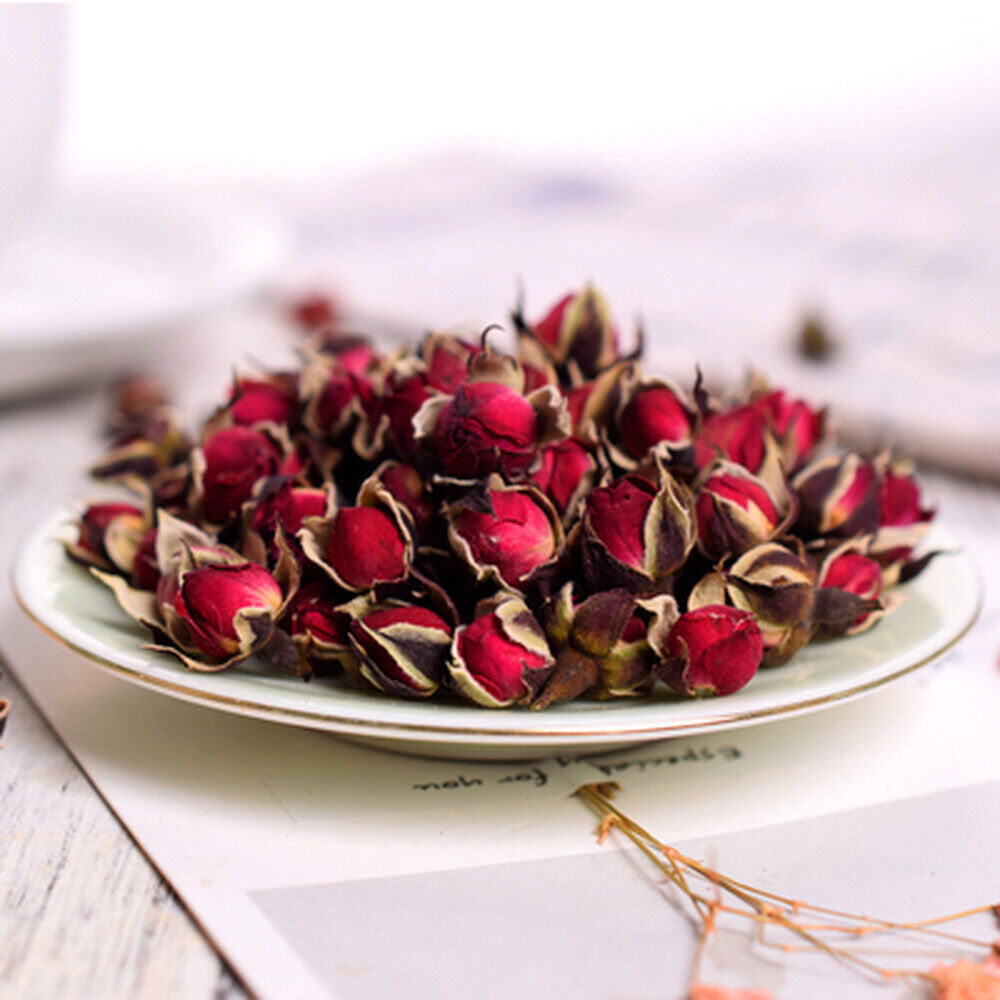 Organic Flower Red Rose Bud Tea,Aroma Dry flowers Floral Herbal Blooming Tea Main image