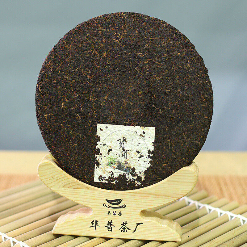 357g Pu-erh Ripe Tea Bulang Mountain Hekai Puerh Ripe Tea Cake Yunnan Black Tea Secondary image