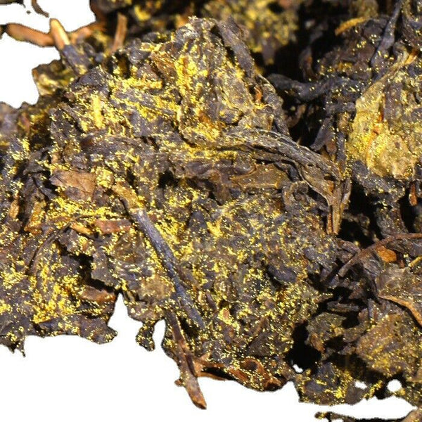 HelloYoung Jingwei Fu Tea Shaanxi Jinhua Qizi Fu Cha Brick Golden Flower Dark Tea 357g
