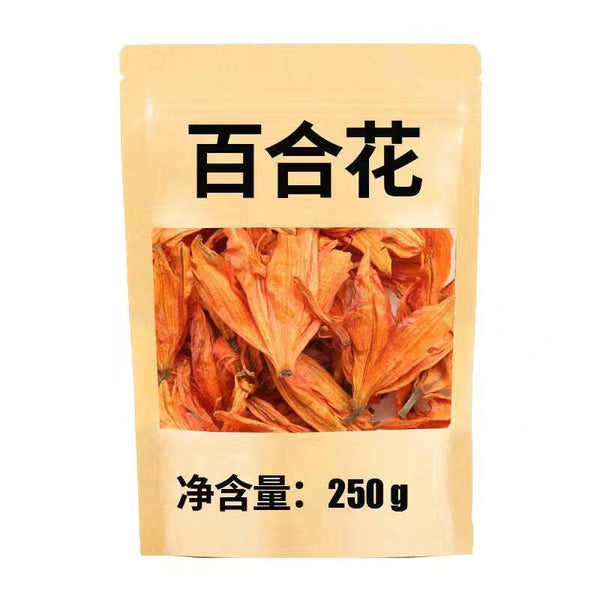 250g Chinese Flower Tea Lily Dried Herbal Flower Tea Help Sleep Herbs Floral Tea