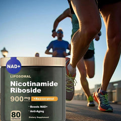 6x NAD+Supplement for Anti-Aging,Energy Focus Nicotinamide Riboside Resveratrol