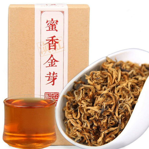 HelloYoung /Dianhong Honey Fragrant Golden Bud Black Chinese Tea Red Tea 100gbox