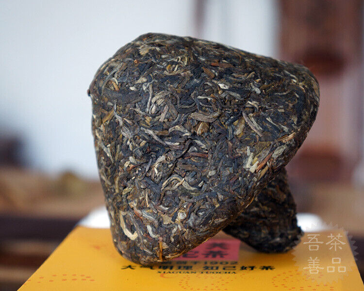 HelloYoung Bao Yan Jin Cha * Xiaguan Mushroom Tuo Cha Raw Tuocha Pu Erh Pu Er Tea 250g