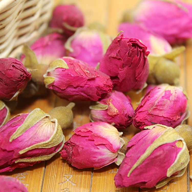HelloYoung Red Rosebud Rose Buds Flower Floral Premium Organic Chinese Loose Herbal Tea
