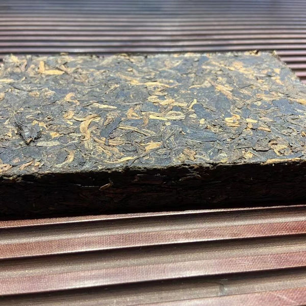 HelloYoung Laobanzhang Cooked Puerh Tea Brick Organic Pu-erh Tea 250g Yunnan Pu'er Ripe Tea