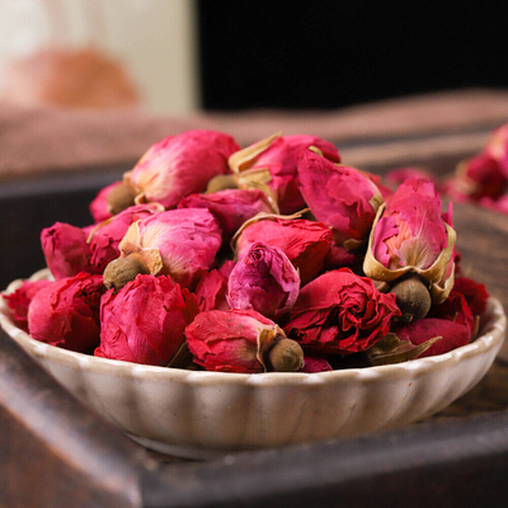 Organic Flower Red Rose Bud Tea,Aroma Dry flowers Floral Herbal Blooming Tea Main image