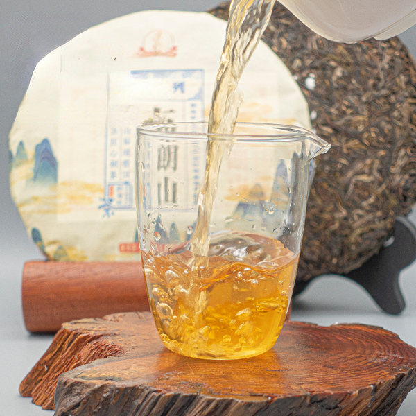 Thé cru Puerh Bulang Mountain Pu-erh gâteau au thé vert du Yunnan Pu'er 357g