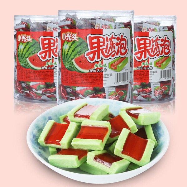 500g Chinese Characteristic Jelly Bubble Watermelon Flavor Bubble Candy Snack