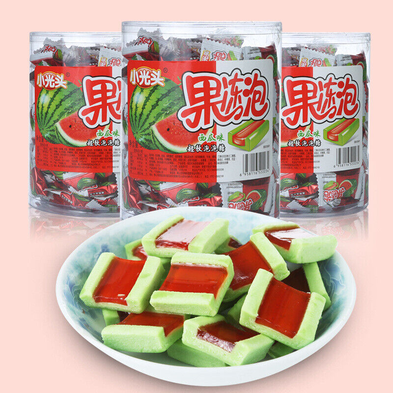 500g Chinese Characteristic Jelly Bubble Watermelon Flavor Bubble Candy Snack