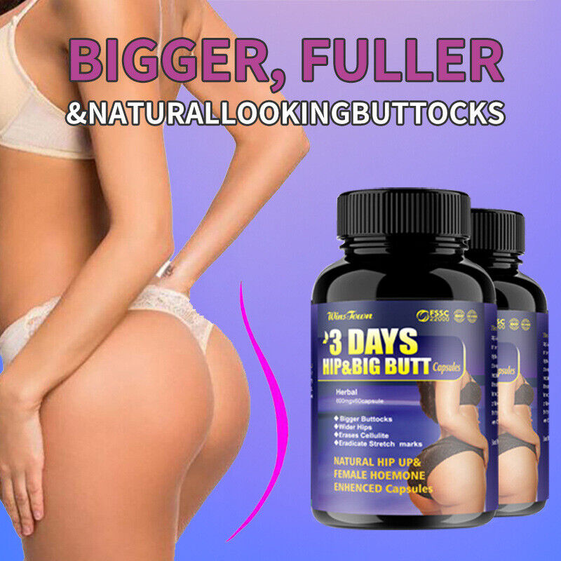 3 Days HIP & BIG BUTT  Enlargement Hip Firming Capsules X 1/2/3 Bottles Main image