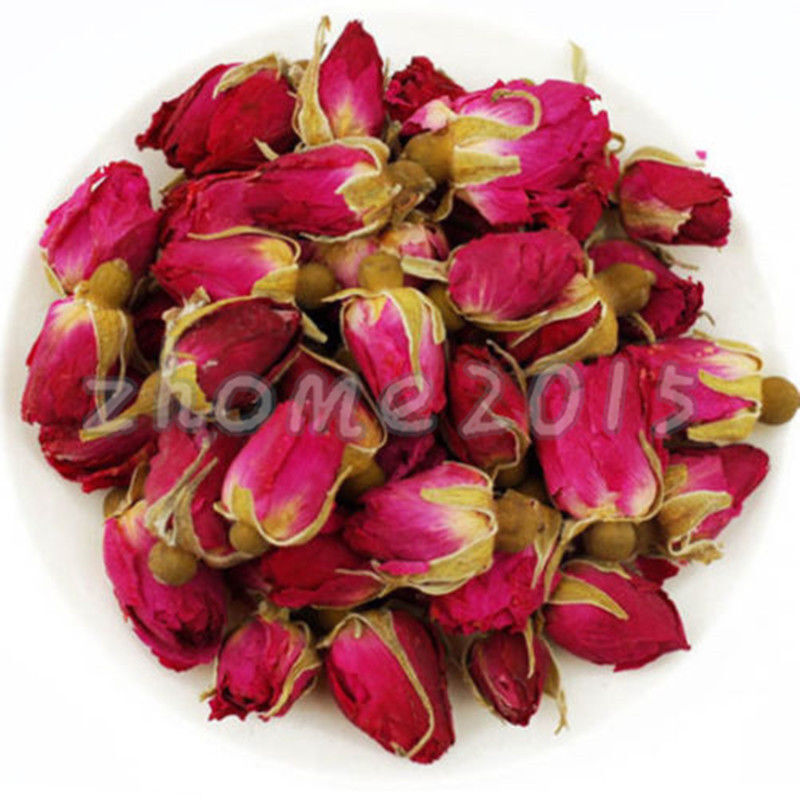 Thé de santé séché à base de plantes, bourgeons de roses rouges biologiques 50g Secondary image
