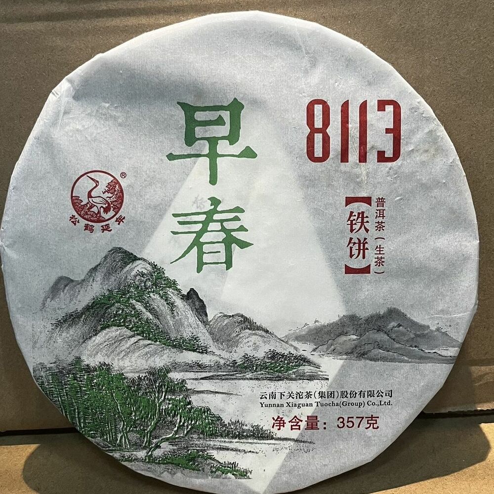 HelloYoung Early Spring 8113 Tie Bing * XiaGuan Tuocha Puer Puerh Raw Pu'er Sheng 357g Main image