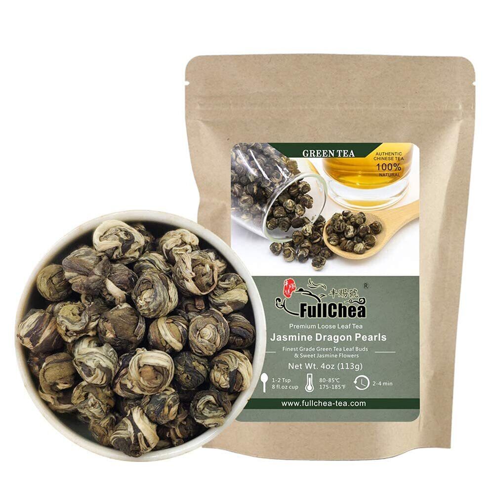 HelloYoung Jasmine Dragon Pearl Tea Jasmine Green Tea - Delightful Aroma 113g Main image