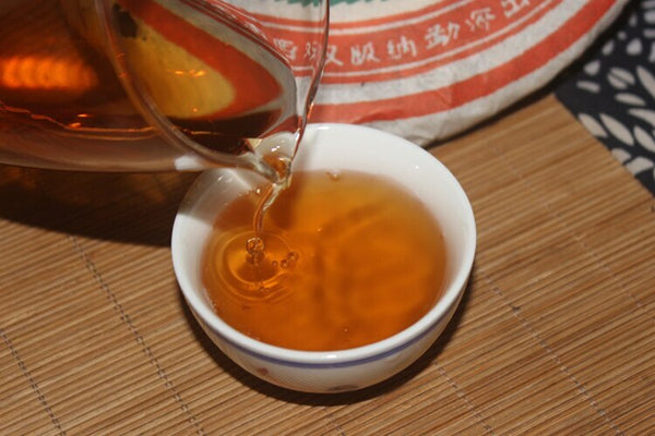 1998 CNNP Zhongcha Wild Arbor Leaves Zhongcha Aged Puer Tea Cake Raw Pu-erh 357g