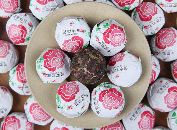 HelloYoung Yunnan Puer Tuo Red Rose Flower Flavor Mini Ripe Tuocha Pu'er Pu Erh Tea 500g