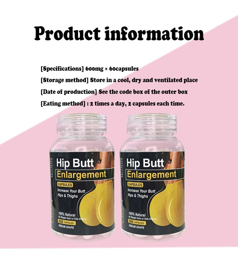 Hip Butt Enlargement CAPSULES Effective Lifting CREATINE and Rapid Enlargement