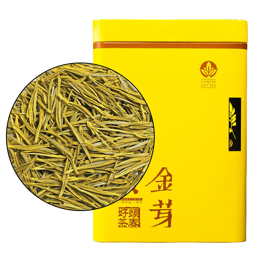 HelloYoung Chinese Huang Jin Ya Green Tea Golden Buds Green Tea 250g/can