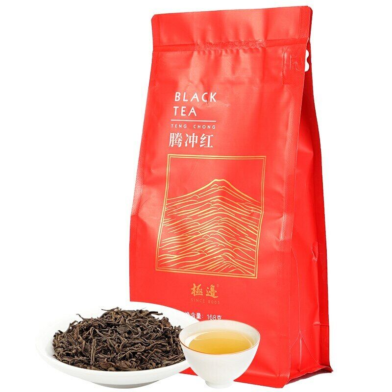 HelloYoung TeaHigh Mountain Black Tea loose leaf Yunnan Tengchong Dianhong Tea 168g Main image
