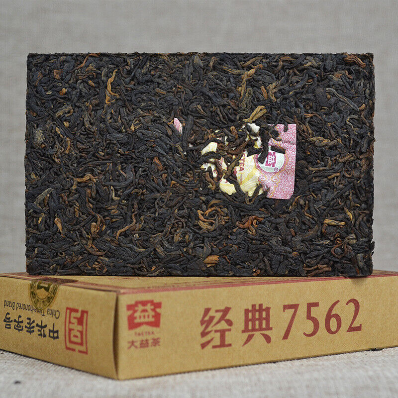 Ripe Puer Pu'er 1601 BatchTAETEA Menghai Dayi 7562 Pu-erh Tea Brick 250g/8.8oz